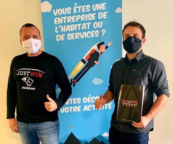photo partenariat sportif racing besançon et Plus que pro