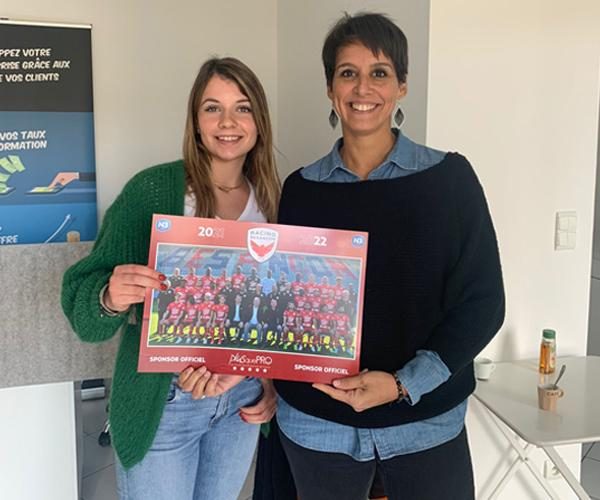 photo partenariat sportif racing besançon et Plus que pro